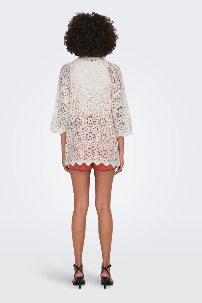 JDYNATASCHA 3/4 KIMONO KNT 15290568 Cloud Dancer